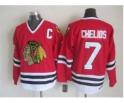 nhl jerseys chicago blackhawks #7 chelios red[patch C][chelios]