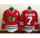 nhl jerseys chicago blackhawks #7 seabrook red[patch A]