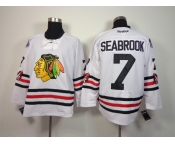 nhl jerseys chicago blackhawks #7 seabrook white[2015 new classic]