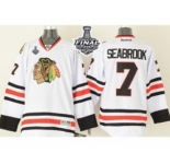 nhl jerseys chicago blackhawks #7 seabrook white[2015 stanley cup]