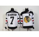 nhl jerseys chicago blackhawks #7 seabrook white[patch A][2016 stadium]