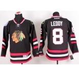 nhl jerseys chicago blackhawks #8 leddy black[2014 new stadium]