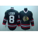 nhl jerseys chicago blackhawks #8 leddy black