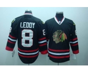 nhl jerseys chicago blackhawks #8 leddy black