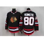 nhl jerseys chicago blackhawks #80 vermette black[2014 new stadium]