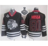 nhl jerseys chicago blackhawks #81 hossa black ice[2015 stanley cup]