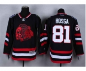 nhl jerseys chicago blackhawks #81 hossa black[2014 Stadium Series][the skeleton head]