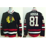 nhl jerseys chicago blackhawks #81 hossa black[2014 new stadium]
