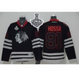 nhl jerseys chicago blackhawks #81 hossa black[2015 stanley cup]