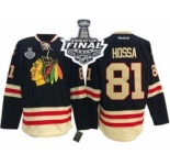 nhl jerseys chicago blackhawks #81 hossa black[2015 winter classic][2015 stanley cup]