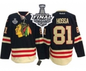 nhl jerseys chicago blackhawks #81 hossa black[2015 winter classic][2015 stanley cup]