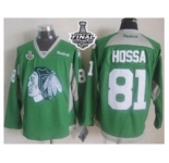 nhl jerseys chicago blackhawks #81 hossa green[2015 new][2015 stanley cup]