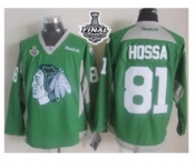 nhl jerseys chicago blackhawks #81 hossa green[2015 new][2015 stanley cup]