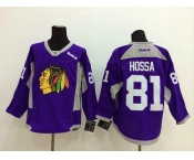 nhl jerseys chicago blackhawks #81 hossa purple