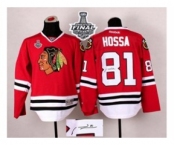 nhl jerseys chicago blackhawks #81 hossa red Autographed[2015 stanley cup]