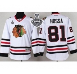 nhl jerseys chicago blackhawks #81 hossa white[2015 stanley cup]