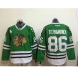 nhl jerseys chicago blackhawks #86 teravainen green