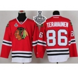 nhl jerseys chicago blackhawks #86 teravainen red[2015 stanley cup]
