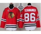 nhl jerseys chicago blackhawks #86 teravainen red[2015 stanley cup]