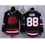 nhl jerseys chicago blackhawks #88 kane black-1[the skeleton head][2015 stanley cup]