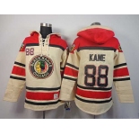 nhl jerseys chicago blackhawks #88 kane cream[pullover hooded sweatshirt]
