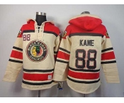 nhl jerseys chicago blackhawks #88 kane cream[pullover hooded sweatshirt]