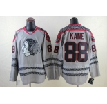 nhl jerseys chicago blackhawks #88 kane grey [charcoal cross check]