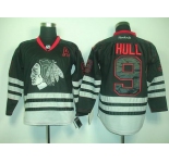 nhl jerseys chicago blackhawks #9 hull black[2011 new]