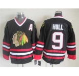 nhl jerseys chicago blackhawks #9 hull black[patch A]