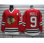 nhl jerseys chicago blackhawks #9 hull red ccm