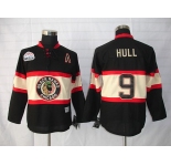 nhl jerseys chicago blackhawks #9 hull third black[winter classic]