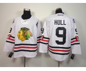 nhl jerseys chicago blackhawks #9 hull white[2015 new classic]