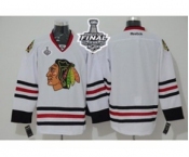 nhl jerseys chicago blackhawks blank white[2015 stanley cup]