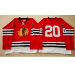 nhl jerseys mitchell and ness 1960-61 chicago blackhawks #20 noname red [throwback]