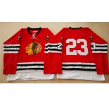 nhl jerseys mitchell and ness 1960-61 chicago blackhawks #23 noname red [throwback]