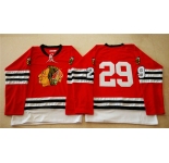 nhl jerseys mitchell and ness 1960-61 chicago blackhawks #29 noname red [throwback]