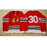 nhl jerseys mitchell and ness 1960-61 chicago blackhawks #30 noname red [throwback]