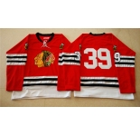 nhl jerseys mitchell and ness 1960-61 chicago blackhawks #39 noname red [throwback]