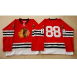 nhl jerseys mitchell and ness 1960-61 chicago blackhawks #88 noname red [throwback]