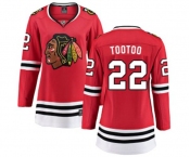Women Chicago Blackhawks #22 Jordin Tootoo Fanatics Branded Red Home Breakaway NHL Jersey