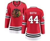 Women Chicago Blackhawks #44 Jan Rutta Fanatics Branded Red Home Breakaway NHL Jersey