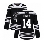 Women's Adidas Chicago Blackhawks #14 Chris Kunitz Authentic Black 2019 Winter Classic NHL Jersey