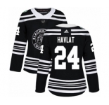 Women's Adidas Chicago Blackhawks #24 Martin Havlat Authentic Black 2019 Winter Classic NHL Jersey