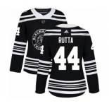 Women's Adidas Chicago Blackhawks #44 Jan Rutta Authentic Black 2019 Winter Classic NHL Jersey