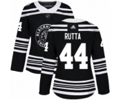 Women's Adidas Chicago Blackhawks #44 Jan Rutta Authentic Black 2019 Winter Classic NHL Jersey
