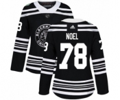 Women's Adidas Chicago Blackhawks #78 Nathan Noel Authentic Black 2019 Winter Classic NHL Jersey