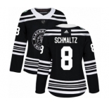Women's Adidas Chicago Blackhawks #8 Nick Schmaltz Authentic Black 2019 Winter Classic NHL Jersey