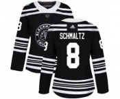 Women's Adidas Chicago Blackhawks #8 Nick Schmaltz Authentic Black 2019 Winter Classic NHL Jersey