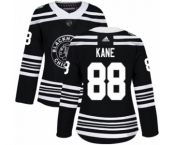 Women's Adidas Chicago Blackhawks #88 Patrick Kane Authentic Black 2019 Winter Classic NHL Jersey