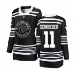 Women's Chicago Blackhawks #11 Jordan Schroeder Black 2019 Winter Classic Fanatics Branded Breakaway NHL Jersey